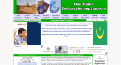 Desktop Screenshot of mauritania.embassyhomepage.com