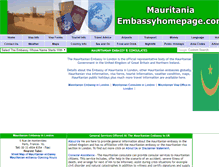 Tablet Screenshot of mauritania.embassyhomepage.com