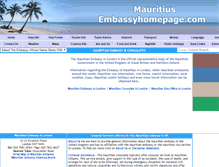 Tablet Screenshot of mauritius.embassyhomepage.com