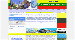 Desktop Screenshot of lithuania.embassyhomepage.com