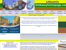 Tablet Screenshot of lithuania.embassyhomepage.com