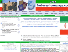 Tablet Screenshot of iran.embassyhomepage.com