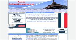 Desktop Screenshot of france.embassyhomepage.com