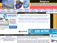 Tablet Screenshot of belgium.embassyhomepage.com