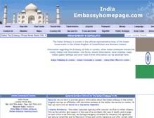 Tablet Screenshot of india.embassyhomepage.com