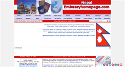 Desktop Screenshot of nepal.embassyhomepage.com