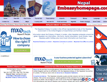 Tablet Screenshot of nepal.embassyhomepage.com
