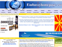 Tablet Screenshot of macedonia.embassyhomepage.com