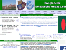 Tablet Screenshot of bangladesh.embassyhomepage.com