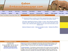 Tablet Screenshot of gabon.embassyhomepage.com