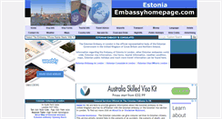 Desktop Screenshot of estonia.embassyhomepage.com