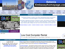 Tablet Screenshot of estonia.embassyhomepage.com