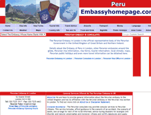 Tablet Screenshot of peru.embassyhomepage.com