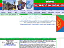 Tablet Screenshot of eritrea.embassyhomepage.com