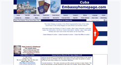 Desktop Screenshot of cuba.embassyhomepage.com