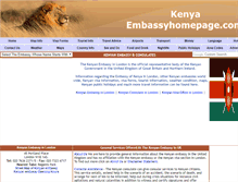 Tablet Screenshot of kenya.embassyhomepage.com
