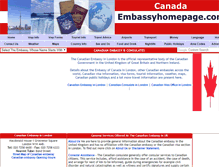Tablet Screenshot of canada.embassyhomepage.com