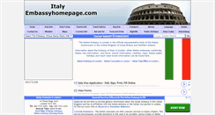 Desktop Screenshot of italy.embassyhomepage.com