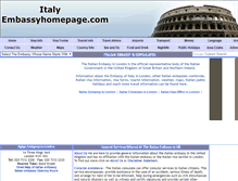 Tablet Screenshot of italy.embassyhomepage.com