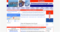 Desktop Screenshot of croatia.embassyhomepage.com