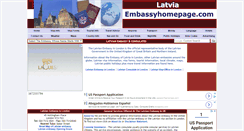 Desktop Screenshot of latvia.embassyhomepage.com