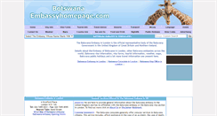 Desktop Screenshot of botswana.embassyhomepage.com