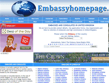 Tablet Screenshot of embassyhomepage.com
