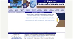 Desktop Screenshot of philippines.embassyhomepage.com