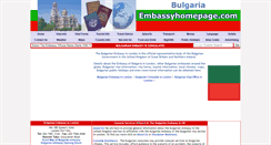 Desktop Screenshot of bulgaria.embassyhomepage.com