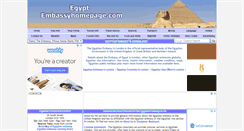 Desktop Screenshot of egypt.embassyhomepage.com