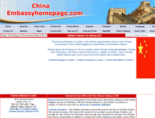 Tablet Screenshot of china.embassyhomepage.com