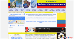 Desktop Screenshot of colombia.embassyhomepage.com
