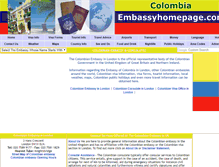 Tablet Screenshot of colombia.embassyhomepage.com