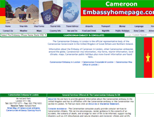Tablet Screenshot of cameroon.embassyhomepage.com