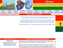 Tablet Screenshot of ghana.embassyhomepage.com